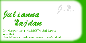 julianna majdan business card